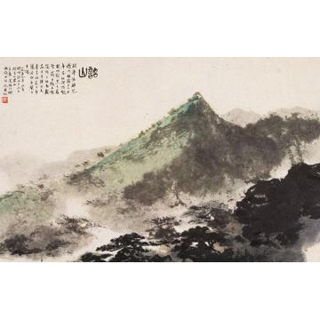 傅抱石油画风景韶山字画之家