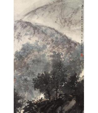 傅抱石油画风景金刚坡印象字画之家