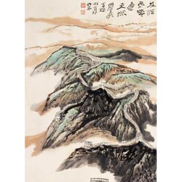 何海霞油画风景友谊长城通天际字画之家
