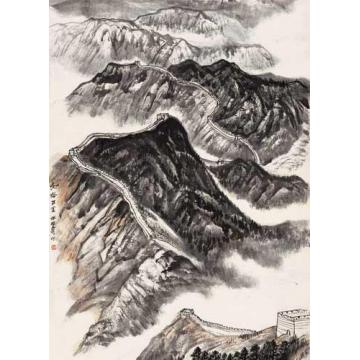 何海霞油画风景长城万里字画之家