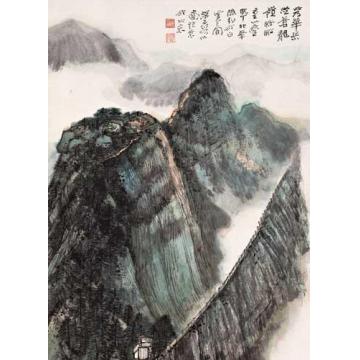 何海霞国画山水华山苍龙岭字画之家