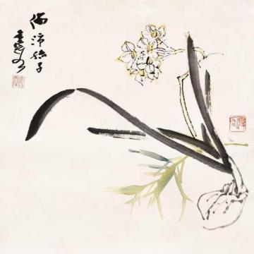 何海霞国画花鸟水仙字画之家