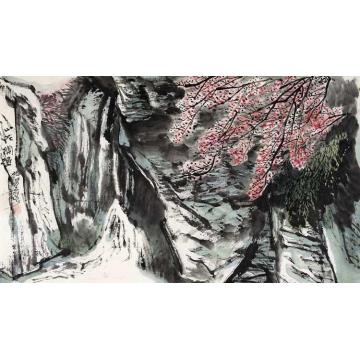 何海霞油画风景山花烂漫字画之家