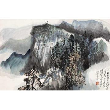 何海霞国画山水远眺字画之家