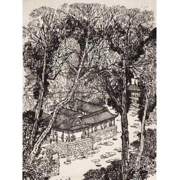 何海霞油画风景旧貌新颜华清池字画之家