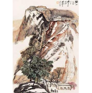 何海霞油画风景陕北小景字画之家