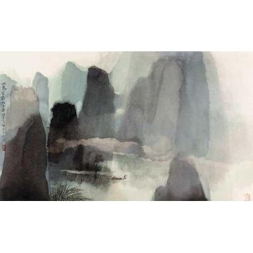 何海霞国画山水山色空濛雨亦奇字画之家