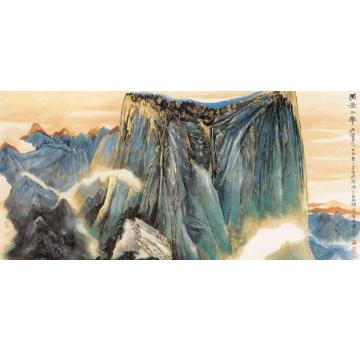 何海霞国画山水西岳太华字画之家