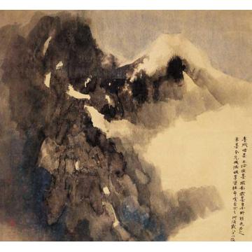 何海霞国画山水泼墨云山字画之家