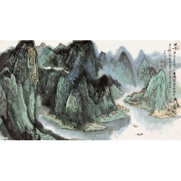 何海霞国画山水万峰笋立字画之家