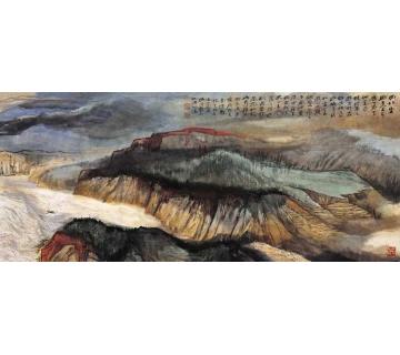 何海霞国画山水西北望字画之家