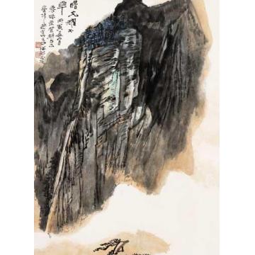 何海霞国画山水曙光耀太华字画之家