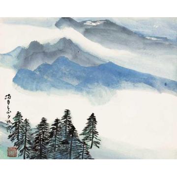 何海霞油画风景满目青山字画之家