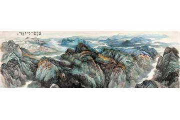 何海霞国画山水看山还看祖国山字画之家