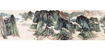 何海霞国画山水江山无尽图字画之家