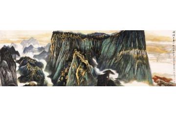 何海霞国画山水华山雄姿字画之家