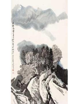 何海霞油画风景天设图画字画之家