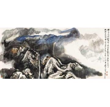 何海霞国画山水庐山云影字画之家