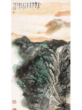 何海霞国画山水万古此山先得日字画之家