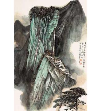 何海霞国画山水华山天下险字画之家