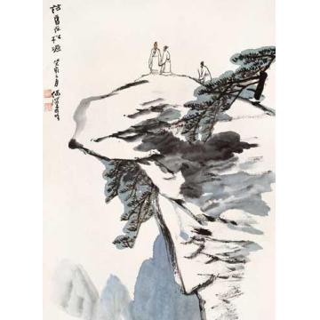 何海霞油画风景访旧在松塬字画之家