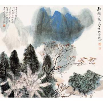 何海霞油画风景南国小景字画之家