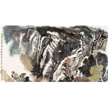 何海霞国画山水鸟语山更幽字画之家