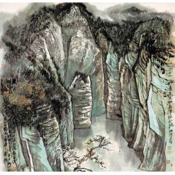 何海霞国画山水妙景生天趣字画之家