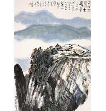 何海霞国画山水华山险境字画之家