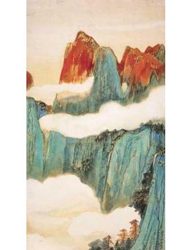 何海霞国画山水金碧青绿山水字画之家