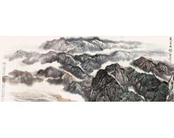 何海霞国画山水万里长城字画之家
