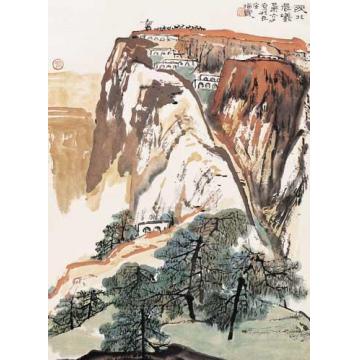 何海霞油画风景陕北晨曦字画之家