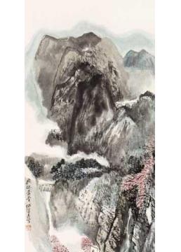 何海霞国画山水飞跃秦岭字画之家