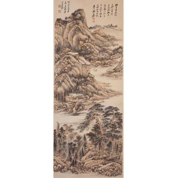 张大千国画山水仿石谿山水字画之家
