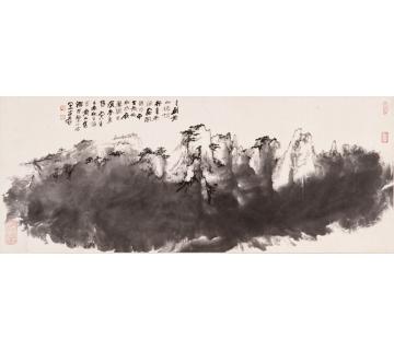 张大千国画山水黄山字画之家