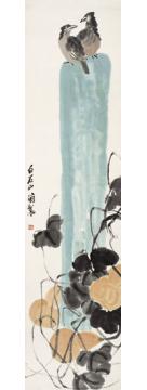 齐白石国画花鸟葫芦双鸟图字画之家