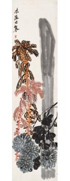 齐白石国画花鸟老少年图字画之家