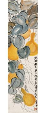 齐白石油画静物葫芦图字画之家