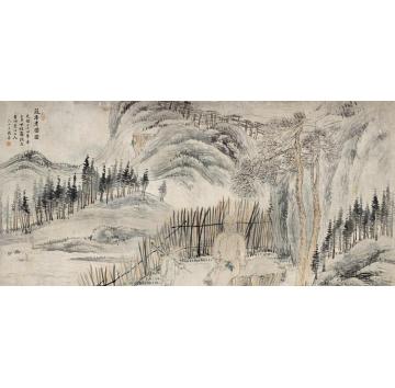 齐白石油画风景蔬香老圃图字画之家