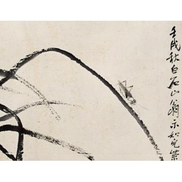 齐白石国画花鸟杂画册页之草虫图字画之家
