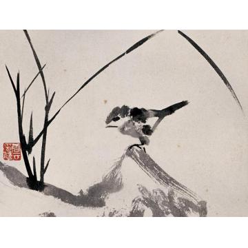 唐云国画花鸟兰雀图字画之家