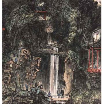 李可染油画风景黄龙洞字画之家