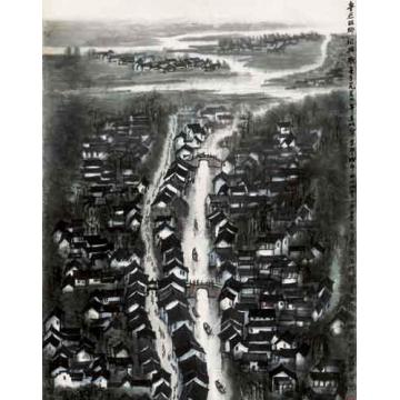 李可染油画风景鲁迅故乡绍兴城字画之家
