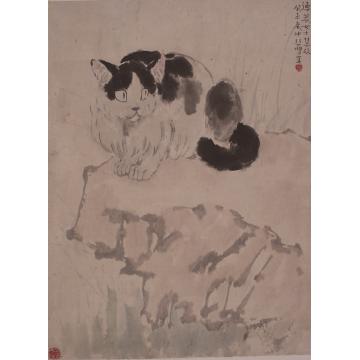 徐悲鸿国画动物猫字画之家
