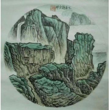 许文邠国画山水无题字画之家