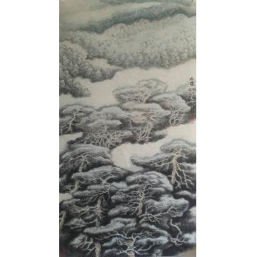 许文邠油画风景松魂字画之家