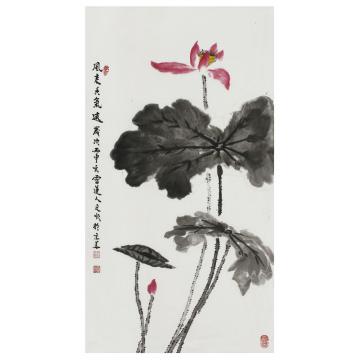 刘文顺国画花鸟风来香气远字画之家