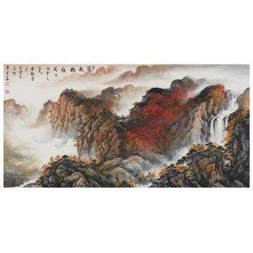 刘文顺国画山水清秋雅韵字画之家
