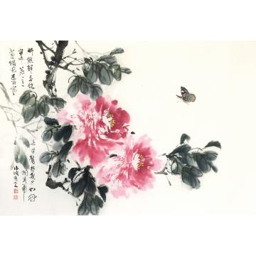 周传波国画花鸟碟舞字画之家