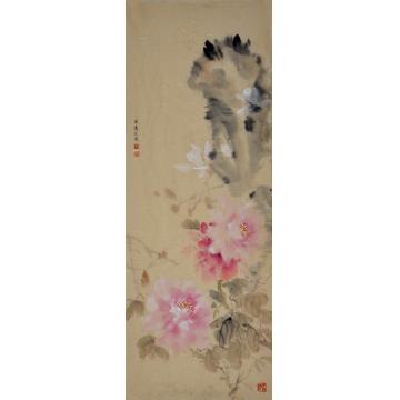 周传波国画花鸟牡丹系列之六字画之家
